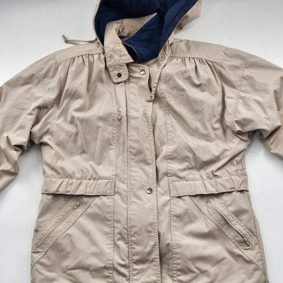 Towne by London Fog Womens Zip-Up Tan Jacket Size Small Vintage Lined Size Mediu - Picture 1 of 6